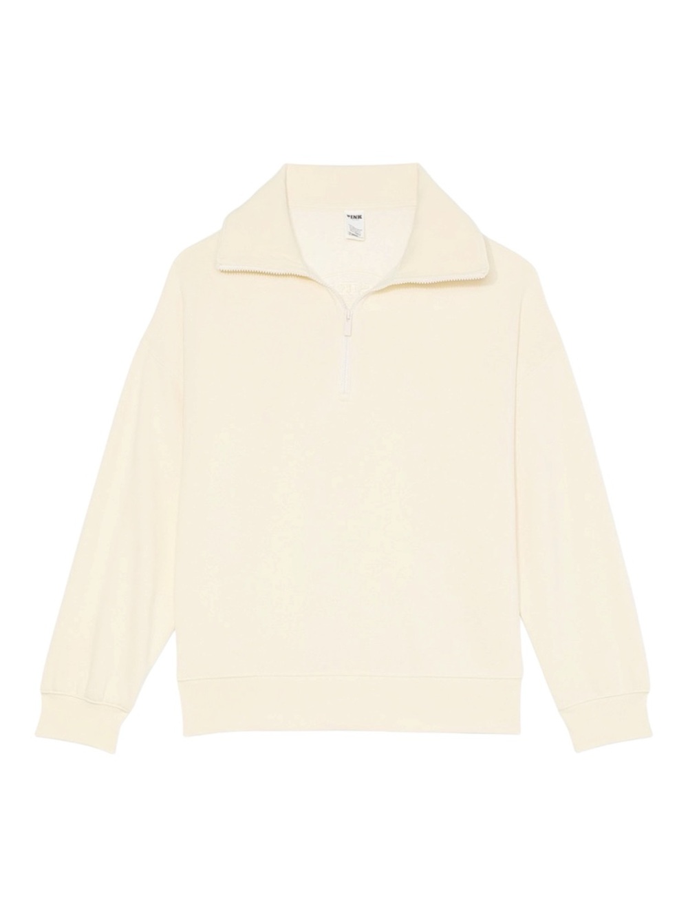 PINK Victoria's Secret Campus Fleece Half Zip Sweatshirt